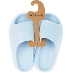 Jasnoniebieskie klapki ogrodowe/basenowe t.b.t. dla kobiet i mężczyzn.