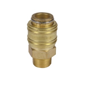 Szybkozłącze Einhell R 3/8 gwint zewnętrzny, metalowe, do kompresorów.