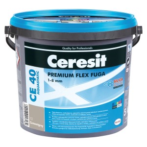 Ceresit Premium Flex Fuga CE 40, Cementowy szary, w wiadrze. Elastyczna fuga do płytek.