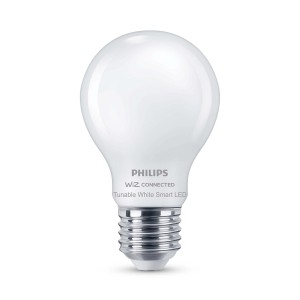 Matowa żarówka Philips Smart LED, 7 W, E27, standardowy kształt, regulowana biel.