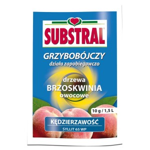 Substral środek grzybobójczy do drzew brzoskwiniowych, 10g/1,5L, do zapobiegania chorobom grzybowym.