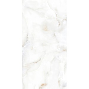 Biała płytka podłogowa z efektem marmuru, idealna do stylowych wnętrz.