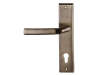 Klamka z szyldem Zeus lewa patyna