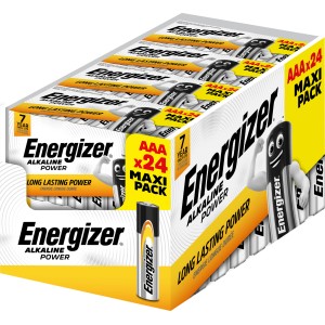 Baterie Energizer Alkaline Power AAA, 24 sztuki. Długotrwałe baterie mikro do codziennego użytku.