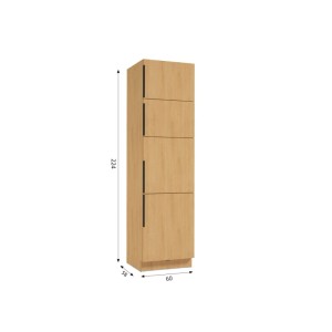 Defra Słupek kuchenny 4-drzwiowy BELLUNO Dąb Corbridge 60 cm