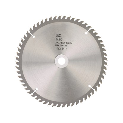 LUX-TOOLS Tarcza zębata HM 210 mm x 30 mm 60 zębów