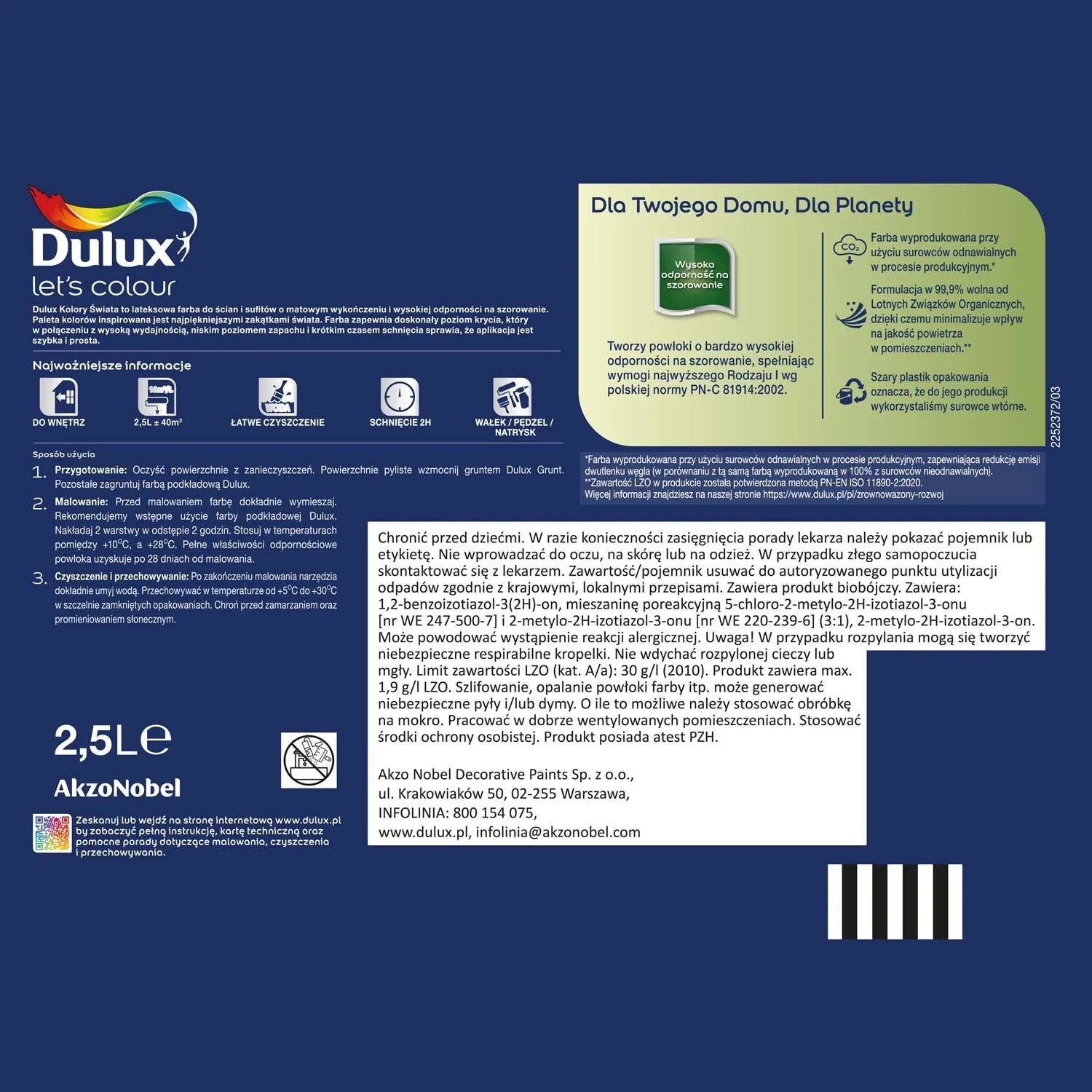 Farba Dulux Kolory Świata zgaszona paproć 2,5 l_2