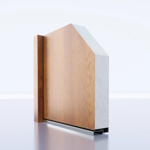 Drzwi zewnętrzne stalowe Verto złoty dąb 80P