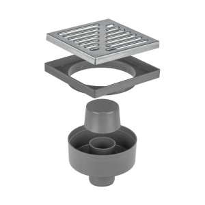 Tycner Wpust obrotowy prosty z ruszte stalowym odpływ 50 mm