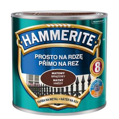 Hammerite Emalia antykorozyjna brązowa matowa 250 ml