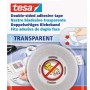 Tesa Przezroczysta taśma dwustronna, rolka 10 m x 12 mm.