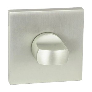 Klamka do drzwi t.b.t. metalowa, rozeta kwadratowa.