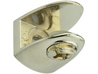 Metro Uchwyt do półki szklanej nikiel satynowy