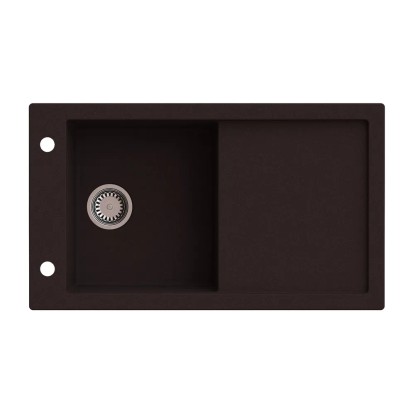 Zlewozmywak Tramontana 1-kom. dark chocolate 86x50 cm