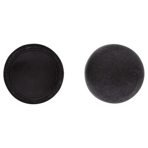 Zaślepki LUX, 8 sztuk, czarne, Ø 12 mm, do śrub tablic rejestracyjnych.