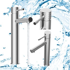 Granitan Bateria umywalkowa wysoka Glami chrom