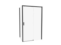 Kabina prysznicowa Innova Black 100 x 90 czarna prawa