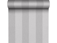 Tapeta winylowa na flizelinie TEXTILE STRIPE szara
