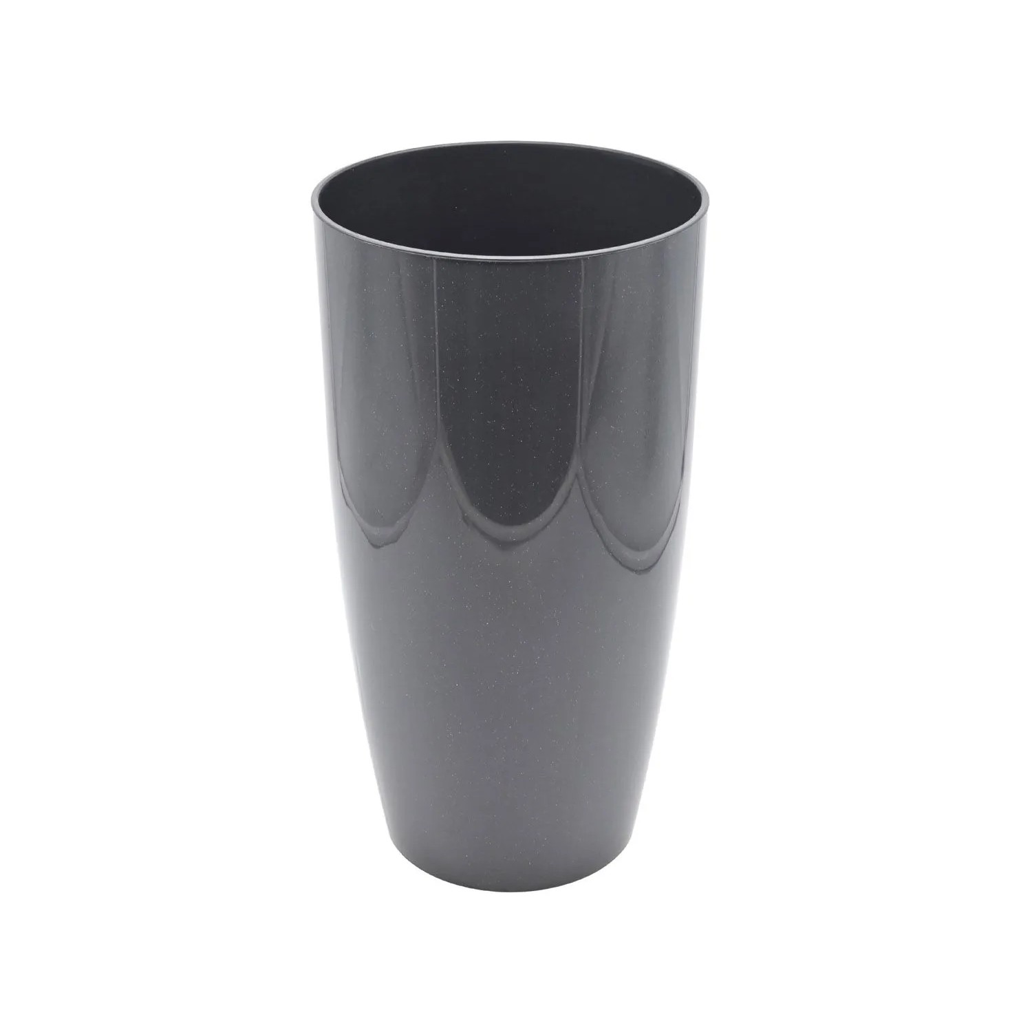 Doniczka alpha plastik black - 30x16 cm