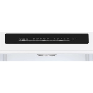 Zbliżenie: Panel sterowania i oświetlenie LED chłodziarko-zamrażarki t.b.t.