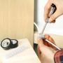Zastosowanie: Zestaw próbników napięcia LUX podczas sprawdzania kabli elektrycznych, z taśmą izolacyjną i zaciskami.