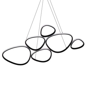 Goldlux Lampa wisząca LED PETRA 58W 4000K 9000lm czarna