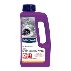 Starwax żel do udrażniania rur, skoncentrowany, w fioletowej butelce z uchwytem.