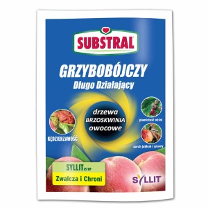 Substral środek grzybobójczy do drzew owocowych, chroni przed chorobami grzybowymi.