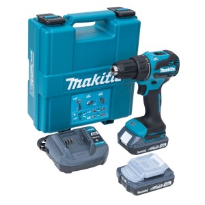 Makita Wiertarko-wkrętarka udarowa DHP490WVE 18V 2x2,0 Ah