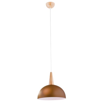 Alfa Lampa wisząca ANJA miedziana E27