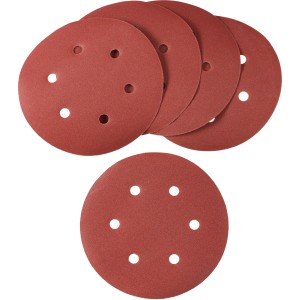 Tarcze szlifierskie LUX do szlifierek mimośrodowych, Ø 150 mm, ziarnistość 240, perforowane, 5 sztuk