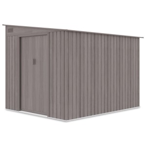 Domek ogrodowy metalowy Jasper Light Wood - 214x257 cm, wys. 193 cm