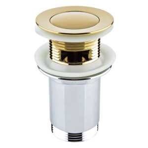 Valvex Korek umywalkowa 5/4'' klik-klak złoty