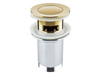 Valvex Korek umywalkowa 5/4'' klik-klak złoty