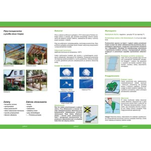 Gutta Płyta trapezowa Guttagliss PVC transparentna 250 cm x 90 cm