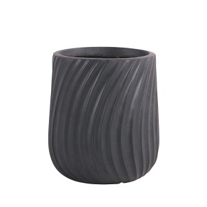 Donica ceramiczna Varese szara - 35x40,5 cm