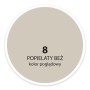 Próbka koloru t.b.t. nr 8, Popielaty Beż (Popielaty Beż), do farb ściennych.