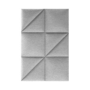 Szary panel ścienny t.b.t. z geometrycznym wzorem do dekoracji ścian.