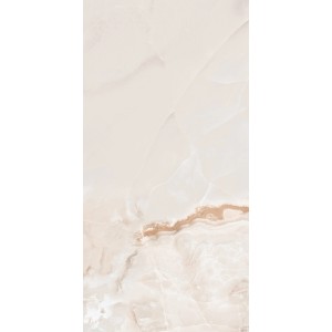 Beżowa płytka podłogowa z efektem marmuru, idealna do stylowych wnętrz.