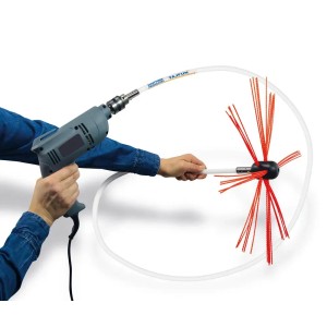 t.b.t. szczotka do czyszczenia komina z wiertarką do akcesoriów kominkowych.