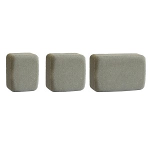 Szare kostki brukowe t.b.t. w różnych rozmiarach. Kostka brukowa.