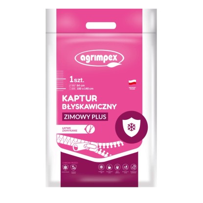 Kaptur zimowy na zamek PLUS 100 x 140 cm