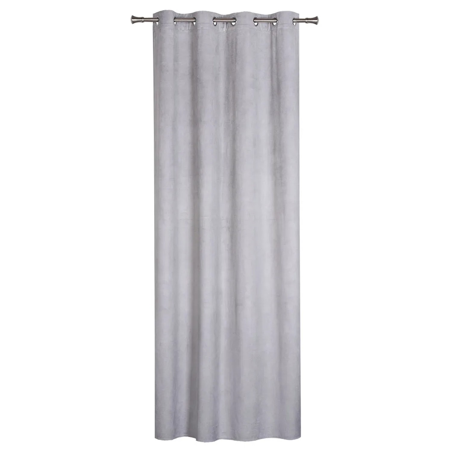 Zasłona GRATER na przelotkach 140 cm x 260 cm jasnoszara