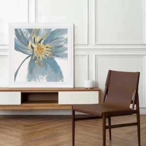 ARS LONGA Obraz BLUE FLOWER  83 x 83 cm