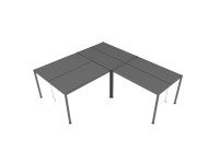 Zestaw łączników do 3 pergol manualnych 8610B i 8610E