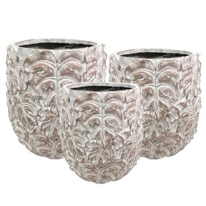 Donice Dragon białe komplet 3 szt.