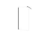 Kabina prysznicowa walk-in Nina 100 czarna 100 x 200 cm