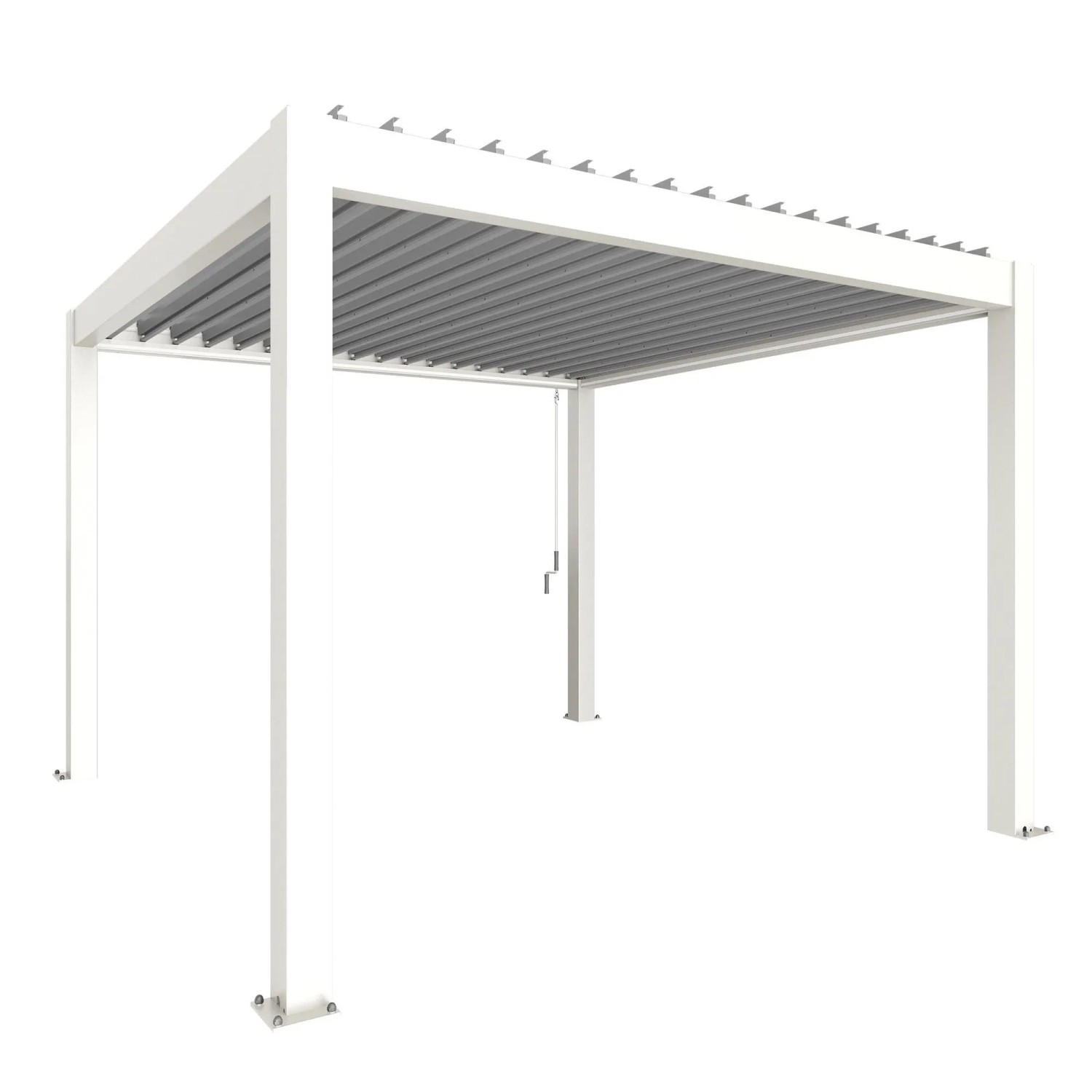 Biohort Pergola 3,5 m x 3,5 m Biało-Srebrna