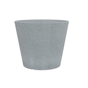 Scheurich C-Cone doniczka, Ø 39 cm, Stony Grey, wygląd betonu do ogrodu i na balkon.