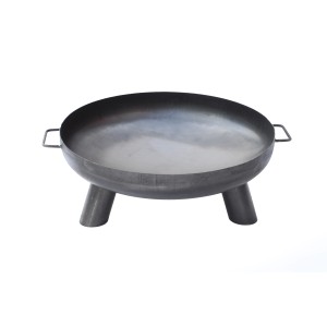 Misa paleniskowa t.b.t. metalowa z trzema nogami i uchwytami.